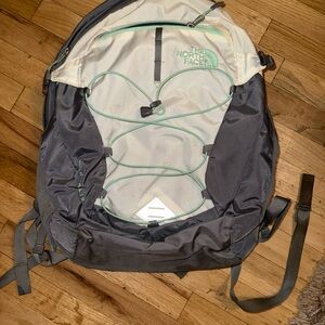 The North Face Borealis White and Gray Backpack